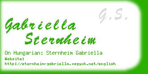 gabriella sternheim business card